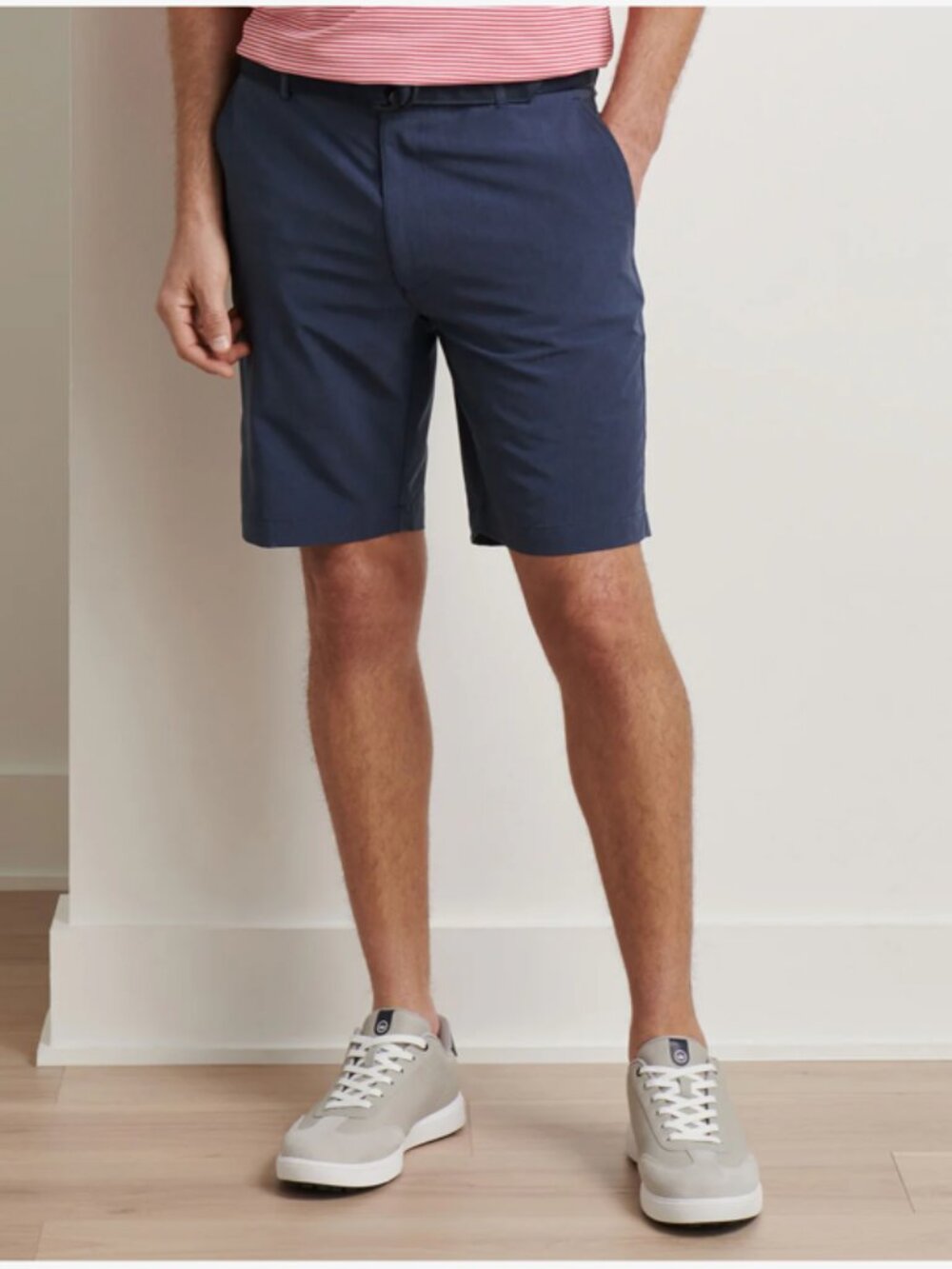 NWT Peter Millar Shackleford Performance Hybrid Shorts - Navy (Size 30)
